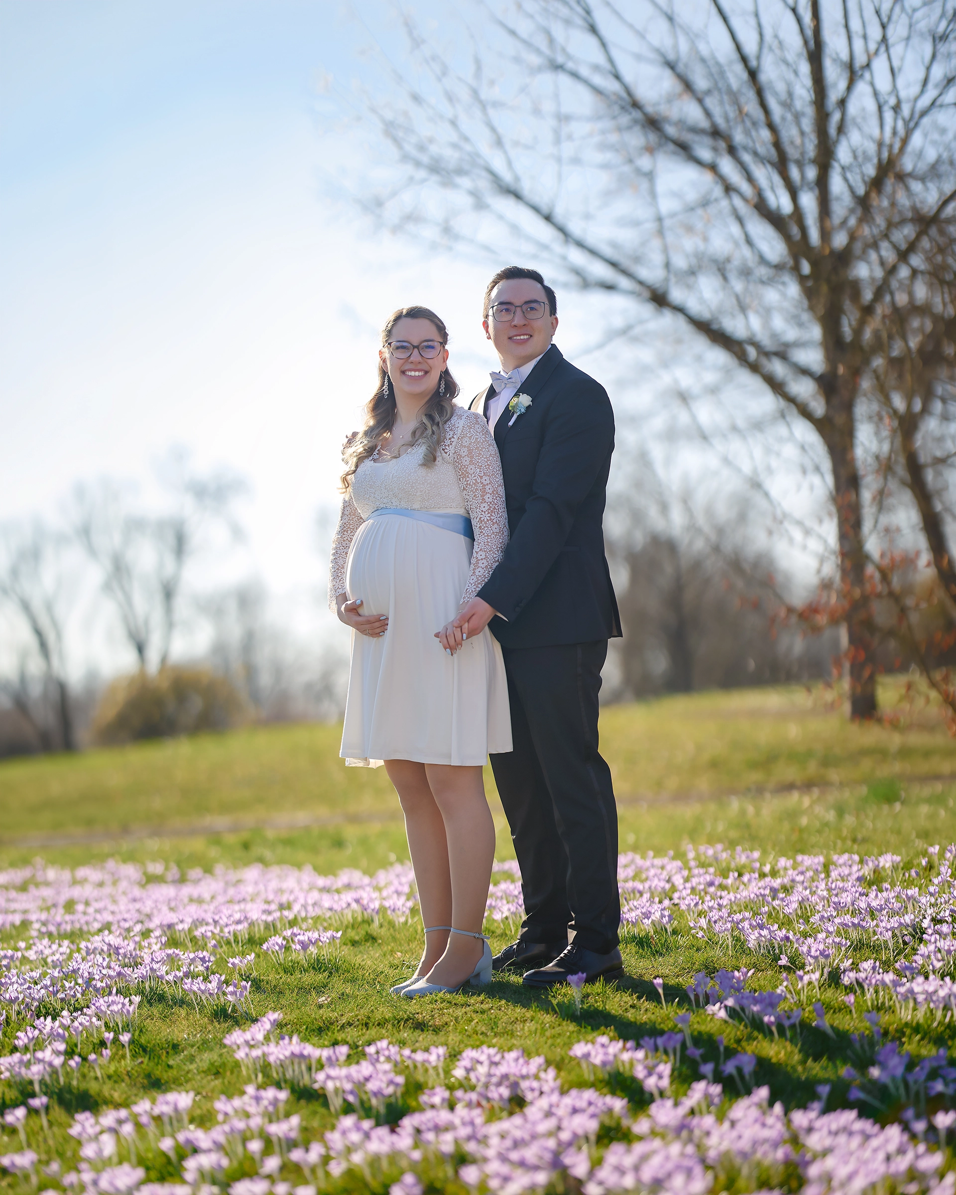 Hanau – Brautpaar am Mainufer bei Sonnenuntergang